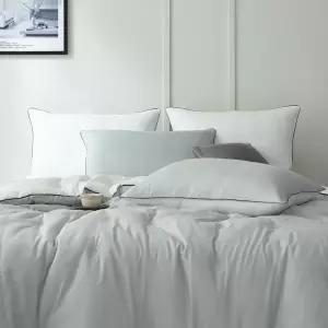 [롯데백화점]코지네스트 에플린모달 차렵이불 SS (여름용)_화이트,라이트그레이