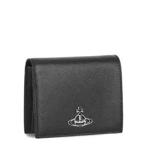 [비비안웨스트우드] ORB 로고 51150031W L001N N401 비비안 웨스트우드 사피아노 가죽 반지갑