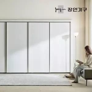 장인가구 드로잉 E0등급 무광 슬라이딩 붙박이장 360cm