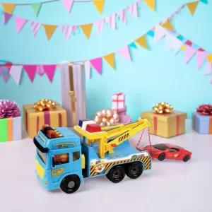 뽀로로 힘센 견인차 미니카 자동차 장난감 멜로디 효과음 작동완구 크레인 프릭션 기어