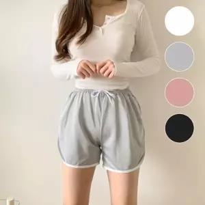 [다잇템][다잇템] 여자 SS 3부 트랙수트 고무줄 실내복 트랙팬츠 반바지_176195