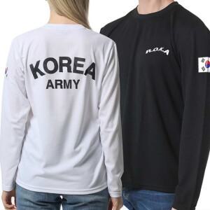 2장세트 제이케이sp 로카티 ROKA 쿨 드라이 긴팔 군인 군대 PX 티셔츠