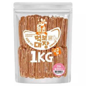 멍쵸 먹보대장 삼겹살스테이크 연어슬라이스, 1kg, 1개