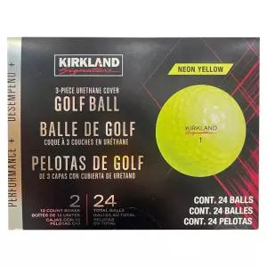 커클랜드 시그니처 우레탄 3피스 24개 골프공(옐로우) 골프용품