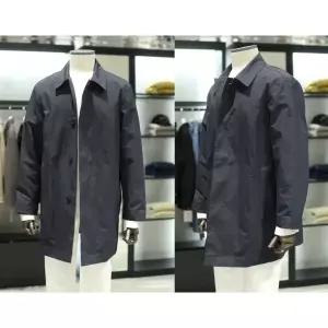 [롯데백화점]지이크 SS 네이비 하프기장 스텐카라 세미오버 트렌치코트 PGN7306 DHSIEG