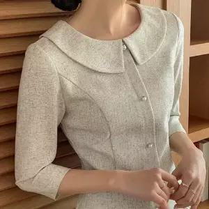 로젤라 트위드 원피스 봄 가을 하객룩  데이트룩