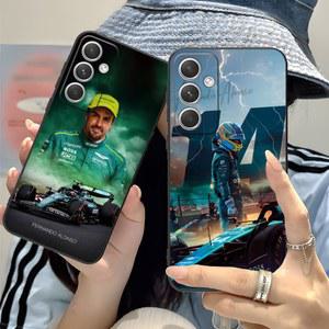 핸드폰케이스 Fernando A- nso 전화 케이스 갤럭시 핸드폰 S24 Lite S10 S9 Plus S23 S20 S22 S21 예쁜 블랙 FE S25