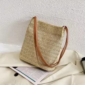 베이직 기본 라탄 숄더백 (WFJX0CY)