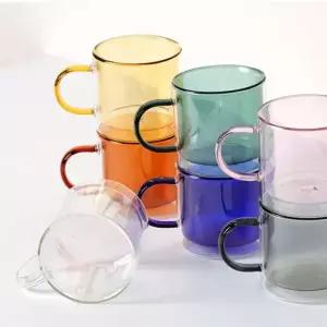 가벼운 유리 머그컵 투명 1P 홈카페 예쁜 글라스컵 물컵 집들이선물