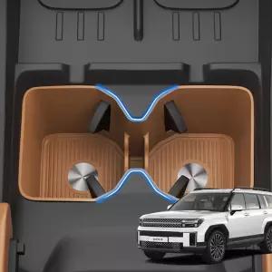 지파츠 싼타페 MX5 실내 1열 컵홀더 논슬립 수납함 친환경 실리콘 소재 커버