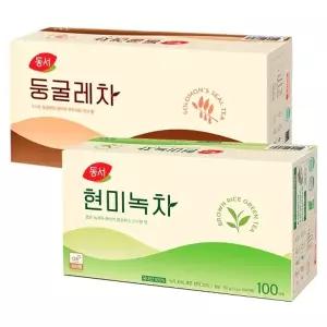 동서 현미녹차 100T+둥굴레차100T