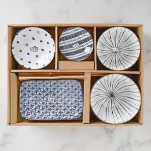 1인 도자기 자취 식기 세트 소형 미니 혼밥 한식 대접 그릇 6종