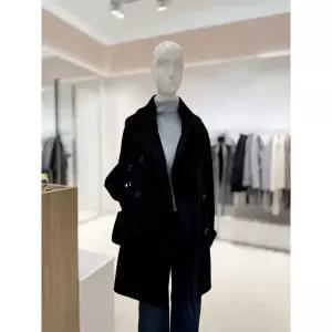 [롯데백화점]SOUP 카라탈부착 중기장 모직코트  SBAHC311