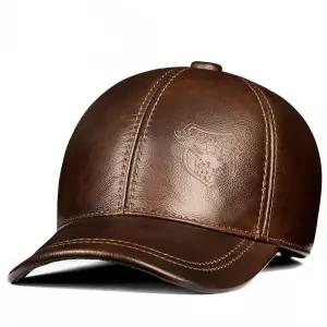 남성 소가죽 블랙 야구 모자 캡모자 캐주얼 남성용