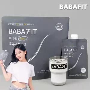 바바핏 리얼 단백질 쉐이크 한끼 식사대용 체중조절 다이어트 파우더 흑임자맛 50g X 5개