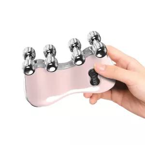 Leeko 얼굴 롤러 마사지기 LED 광케어 뷰티 다바이스 45도 온열 피부 관리기 EMS 미세전류