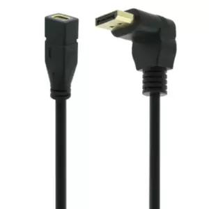 DisplayPort케이블 DP수 to 미니DP암 30cm 꺾임젠더