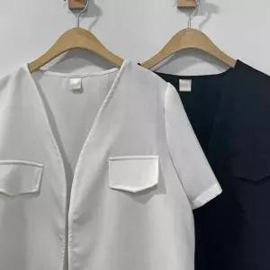 [하프클럽/]숏자켓 빅사이즈 노카라 307P664S 볼레로