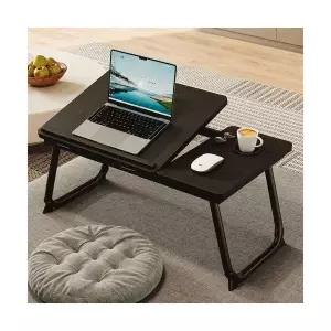접이식 5단 각도조절 노트북테이블 베드트레이 좌식 독서 침대테이블 컵홀더