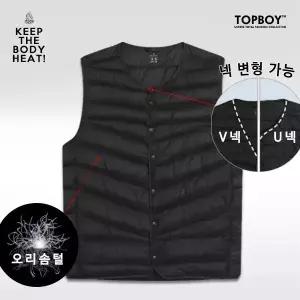 남녀공용 오리털 넥변형 패딩조끼 (SUH014)