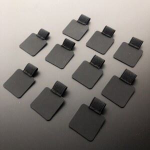 10 팩 탄성 펜 루프 홀더 노트북 저널 기획자를위한 자체 접착 가죽 클립 연필