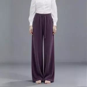 여성 슬랙스 추동 코듀로이 롱 와이드 바지 기모 도톰한 슬리퍼 통 힛템