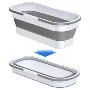 세차버킷 욕실바케스 바스켓 사각 청소물통 접이식