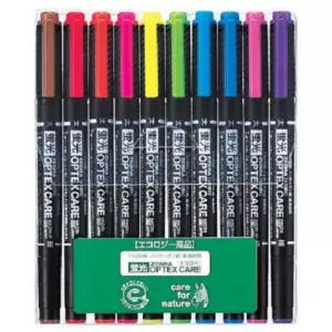 제브라 형광 10색 컬러 양면 촉 마카 펜 세트 볼펜 형광색 팬 밑줄 사이펜 싸인펜 중요 표시 라이너