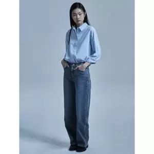 [롯데백화점]폴햄 여성 컴포트 세미 와이드핏 데님 팬츠 PHG1DP2033