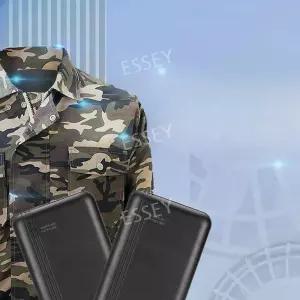 선풍기 작업복 50000mAh 여름 12V 팬 냉풍 배터리 7.4V 바람 쿨 자켓