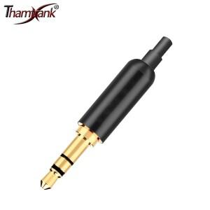 10pcs 스테레오 3.5mm 커넥터 보호 꼬리 금도금 3 극 플러그 잭 남성 이어폰 DIY