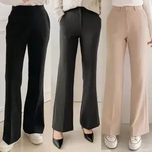 온모어 키작녀슬랙스 여성정장바지 핀턱 키작녀바지 슬랙스 와이드슬랙스 여름슬랙스