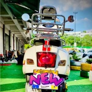 오토바이 후면 등받이 브래킷 시트 테일 탑 박스 캐리어 랙, 피아지오 베스파 GTS300 프리마베라 스프린트