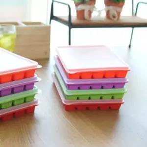 컬러풀 실리콘 40구 아이스 트레이 1p 얼음통 냉동 아이스트 볼