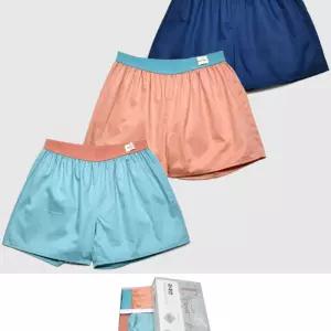 (더끌리오)그레이 케이스) 감각적인 컬러배색 60수 여성용 사각 트렁크 팬티 3매입여자 속옷 디자인