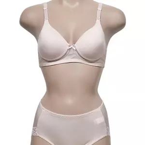 미코디 고퀄리티 풍기 인견 유기농 순면 여성 B컵 브라 팬티 세트