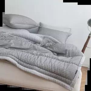 마이크로화이바이불 드리즐 리버서블 간절기이불 Q 그레이 봄 가을 1P