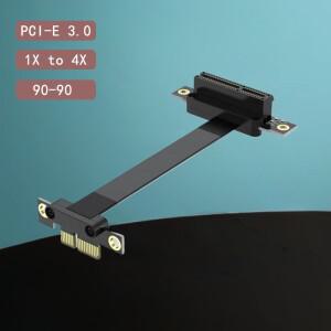 PCI-E3.0 케이블 Express 라이저 카드 1x TO 4X 확장 연장 그래픽 리본 x1x4 네트워크 사운드