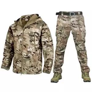 전투복세트 특전사 군복 4XL 미군 기모 전투복 세트 작업복 등산복 겨울 전술복