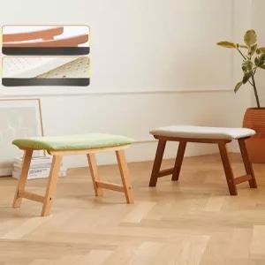 통나무 스톨 작은 거실 접이식 원목 화분 카페 작업의자