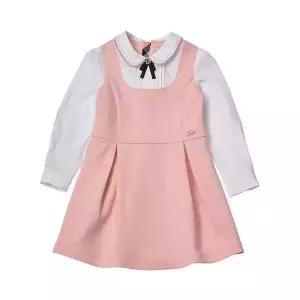 [국내백화점] 닥스 키즈 핀턱 러블리 드레스 여아 클래식 원피스 코디 제안