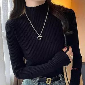 여자티골지니트 터틀넥 반폴라 히트텍 여성 목폴라vwx194