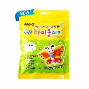 탱탱아이클레이 50g 연두색 1개 점토 색상 공예 재료 조형 물 만들기 캐릭터 용품 촉감