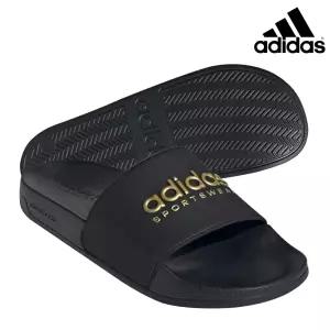 아디다스 슬리퍼 아딜레트 샤워 슬라이드 리니어 로고 블랙 골드 II0018