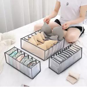 [제이커머스]정리탬 속옷 양말 별도 분리 수납 정리 메쉬 케이스 리빙박스 수납박스 수납정리함 정리함 수