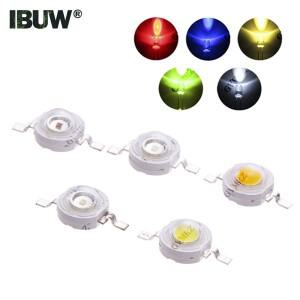 PCB DIY 전자제품용 10개 1W LED 칩 비드 흰색 빨간색 노란색 파란색 녹색