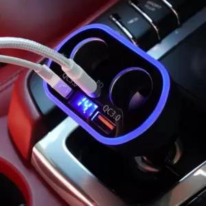 차량용 자동차 5구 시거 잭 고속충전기 USB C타입용 용USB 용충전기 C타입 QC30 용잭 QC30용