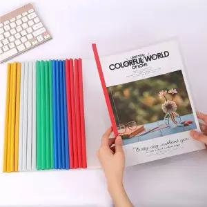 판 파일 A4 쫄대 클러치 클리어 화일 슬라이드 컬러 서류정리 색상 투명 10p