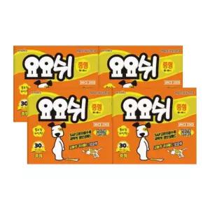 요요쉬 애견패드 배변패드 중형 30매 4개