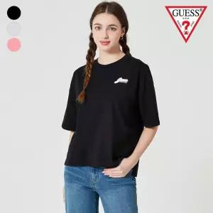 [백화점 홈쇼핑 정품] 게스 진 여성 루즈핏 반팔티 OO2K1479